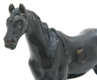 RAREST Vintage Cast Iron Russian Sculpture Horse Mark