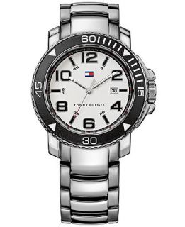 Tommy Hilfiger Watch, Mens Stainless Steel Bracelet 42mm 1790850