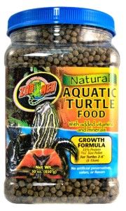 Zoo Med Natural Aquatic Turtle Food Growth Formula 30 oz Pellet