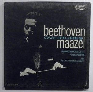 Beethoven Overtures Maazel Leonore Overtures 1 2 3 on 7 1 2 Reel to