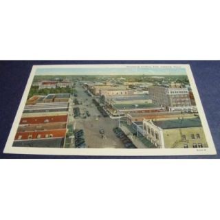 Vintage Postcard Broadway Looking East Lubbock TX