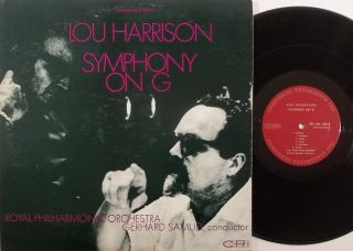 SAMUEL Lou Harrison Sym on G CRI LP 236 AUTOGRAPHED BY LOU avant 20th