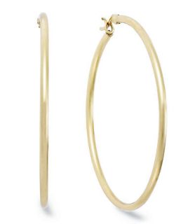 Giani Bernini 24k Gold Over Sterling Silver Earrings, Large Hoop