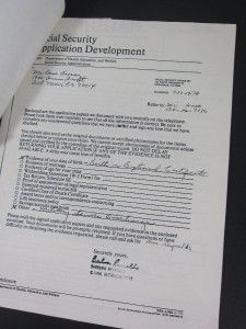 Desi Arnaz Social Security Benefit Application 1982 Accountant Letter