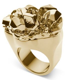 Michael Kors Ring, Gold Tone Ion Plated Nugget Ring
