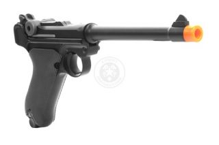 We Full Metal Airsoft Luger WWII P08 Gas Pistol Medium Model
