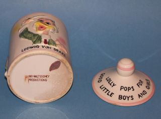 Disney Lolly Pop Cookie Jar 1961 Mickey Donald Ludwig
