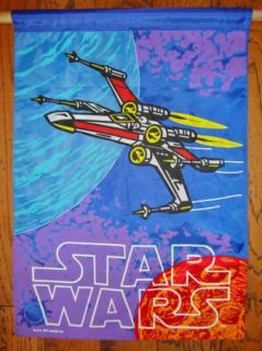 Star Wars 1995 Lucasfilm Banner Flag Hanging 28x40 EX Cond x Wing