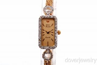 Lucier Piccard Diamond 14k Gold Ladies Swiss Watch