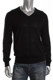 Michael Kors New Black V Neck Sweater L BHFO