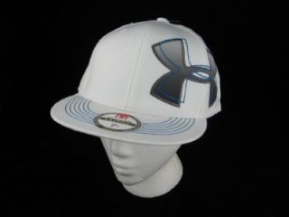 Mens Under Armour Shadow Fitted Cap Hat Lid Black or White 7 /12