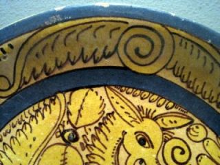 Old Mexican Tonala Pottery 11 Fantasia Charger Lucano Style 1