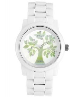 Sprout Watch, Womens Eco Friendly Diamond Accent White Corn Resin