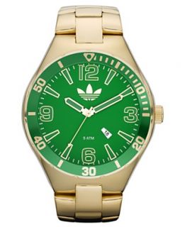 adidas Watch, Digital Gold Ion Plated Stainless Steel Bracelet 40mm