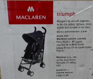 Maclaren Triumph Stroller Black 2012