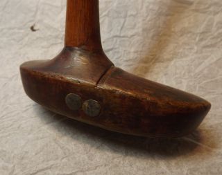Early Golf Putter with Brass Head Hickory Shaft MacGregor