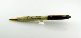 White Marbled Mechanical Pencil The Ranger Hotel Lusk Wyoming