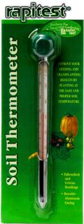 Thermometer Temperature °F °C Plant Garden Luster Leaf 1618