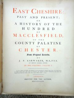 Cheshire England History Macclesfield Palentine Chester ★