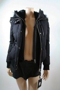 2011 Mackage Stacy Leather Bomber Puffy Jacket s $995 Sold Out Aritzia