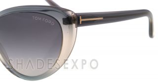 New Tom Ford Sunglasses TF 253 Gray 20B 63mm Madison