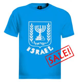 Menora T Shirt Israel Sighn Hebrew Jewish