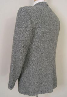 Magee Tailored Donegal Tweed Sport Coat Wool Gray Herringbone Vtg 40R