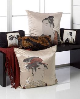 Natori Samurai Box Decorative Pillow, 9x15   Bedding Collections