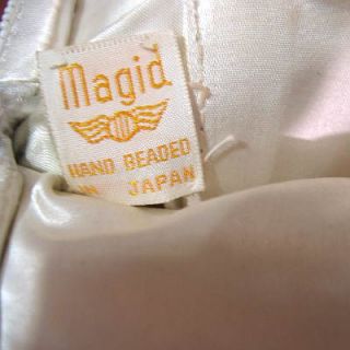 Antique Magid hand crafted beaded evening handbag purse Japan