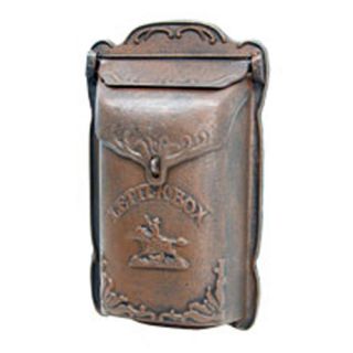 Antique Style Letter Box Cast Iron Mail Mailbox Nice