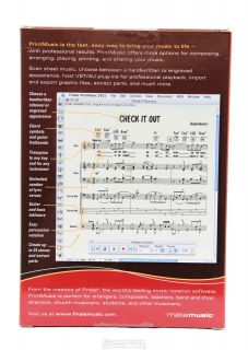 Makemusic Finale Printmusic 2011 Easy Notation Mac PC