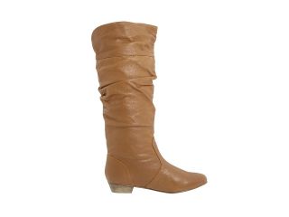 New Steve Madden Candence Cognac Leather Riding Boot Ret $100