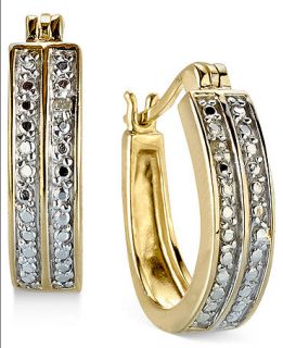 Victoria Townsend 18k Gold over Sterling Silver Earrings, Diamond