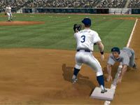 Keeping a runner close at third in Major League Baseball 2K11 for Wii