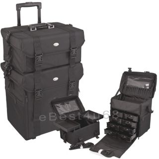 Professional Soft Sided Trolley Makeup Rolling Train Case C607