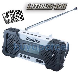 Makita 10 8V Radio MR051W White LXT Lithium ion with Digital Display