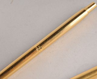 Ball Point Pen Mechanical Pencil Set Gold Tone in Original Box
