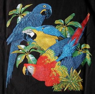 Macaw T Shirt New Medium Hyacinth Scarlet Parrot