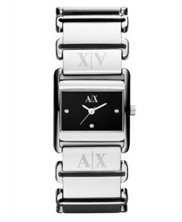 Armani Exchange Watch, Womens Stainless Steel Bracelet 22x26mm