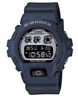 Shock Watch, Mens Digital Blue Resin Strap 53x50mm DW6900HM 2   All