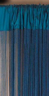 Many Uses Decorative Teal Blue String Curtain 44X88