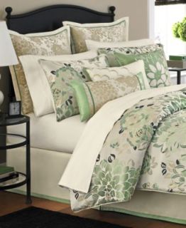 Martha Stewart Collection Bedding, Jade Flowers 9 Piece Comforter Sets