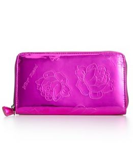 Betsey Johnson Handbag, 24K Rose Zip Around Wallet