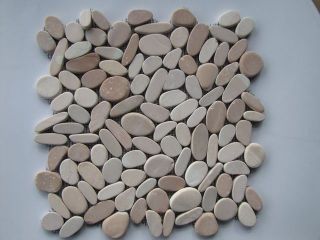 Marble Rock Sliced Pebble Stones Tiles Floor or Wall