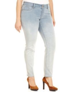 Seven7 Jeans Plus Size Jeans, Colored Skinny, Rosebud Wash   Plus Size