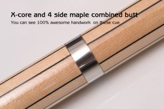 Shafts Cue 4 Side Maple Combined Shafts Custom Billiard Pool Cue