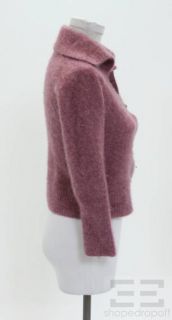 Malo Purple Cashmere Toggle Cardigan Sweater