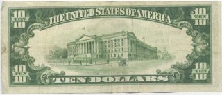 1929 $10 Malta Ohio National Currency Bank Note FR# 1801 1 Very Fine