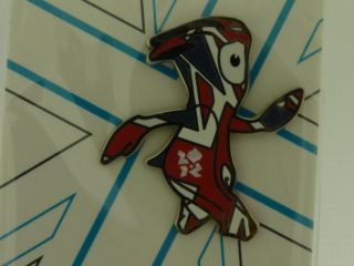Olympic Paralympic 2012 Pin Badge Wenlock Mandeville Logo
