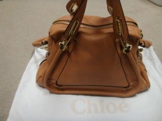 Chloe Medium Paraty Light Tan Bag Tote Purse Like Marcie New